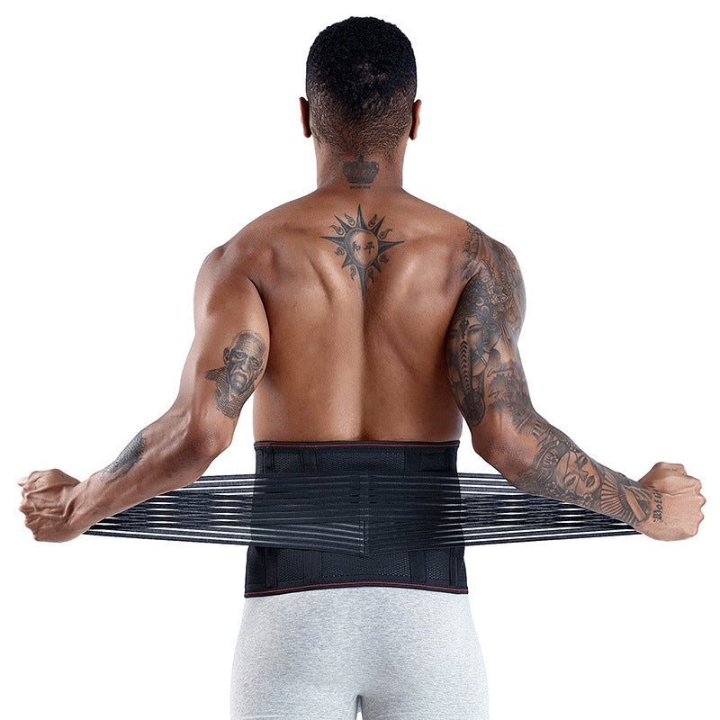 Back Support Weight Loss Brace Belt Lumbar Lower Waist Double Adjust Back Pain Relief Waist Support Sport Springs Belt